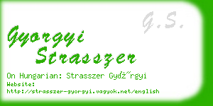 gyorgyi strasszer business card